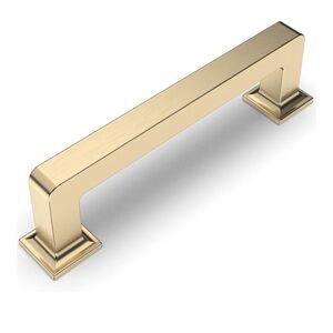 10Pack Brushed Brass Cabinet Pulls 3 Inch-76MM Hole Centers Kitchen Cabinet